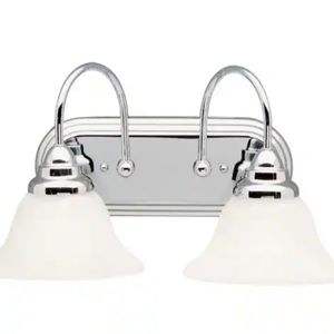 Kichler Telford 18" 2 Light Vanity Light with Alabaster Swirl Glass in C…